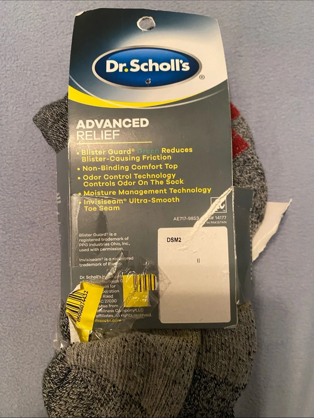 Dr. Scholl's Men's Crew Socks - Gray Marled (2 Pair)